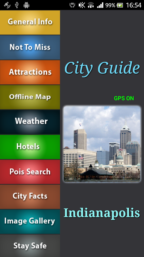 Android application Indianapolis Offline Guide screenshort