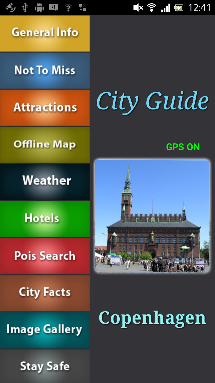 Copenhagen Offline Guide Screen 1