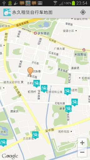 Yongjiu Rental Bicycle Map