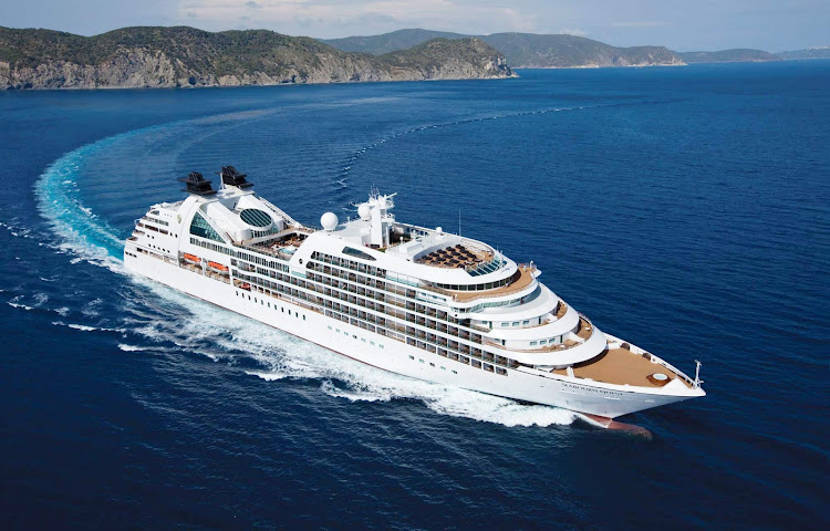 Seabourn Quest at sea.