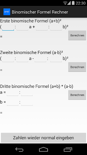 【免費生產應用App】Binomischer Formel Rechner-APP點子