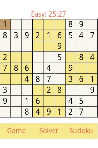 Android application Sudoku (Full) screenshort