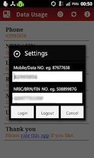 Lastest Singtel Data Usage APK