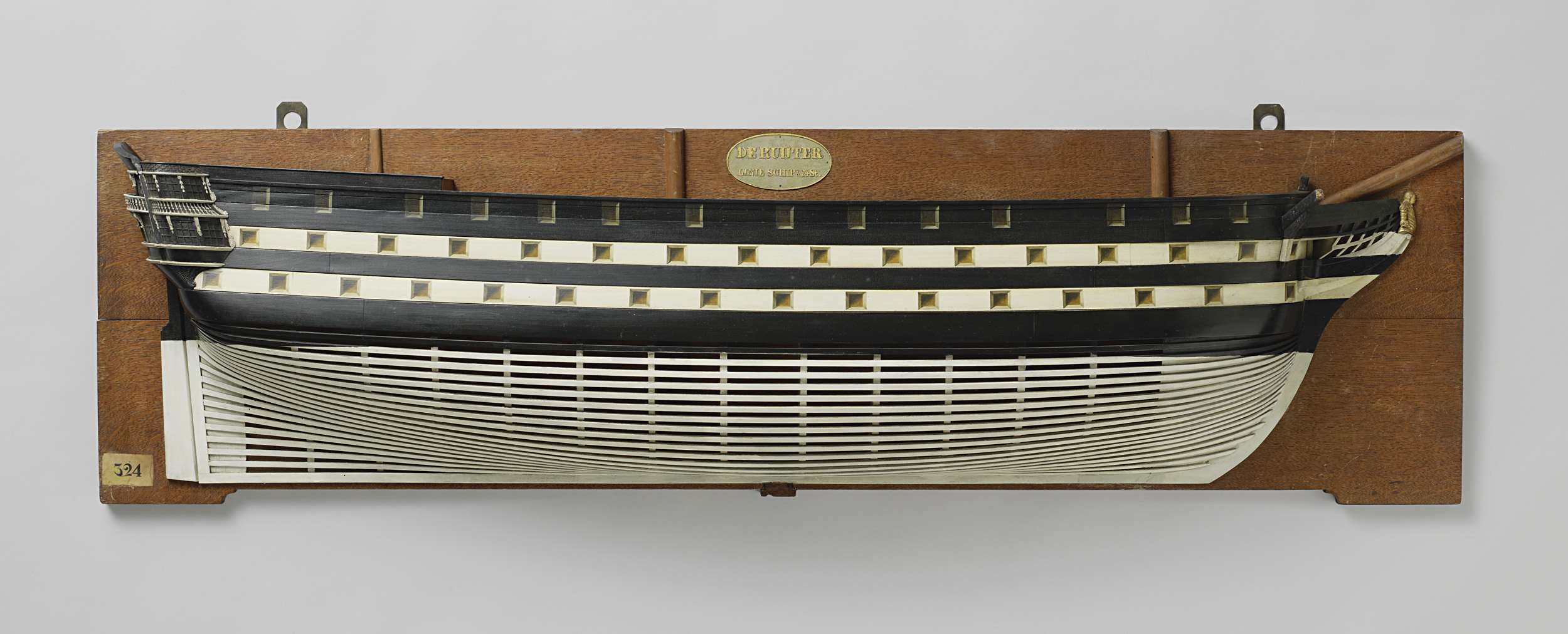 Half Model of a 74-Gun Ship of the Line