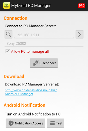 MyDroid PC Manager