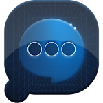 Easy SMS Blue Technology Theme Apk