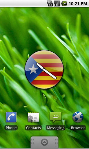 Estelada Blava Clock Widget