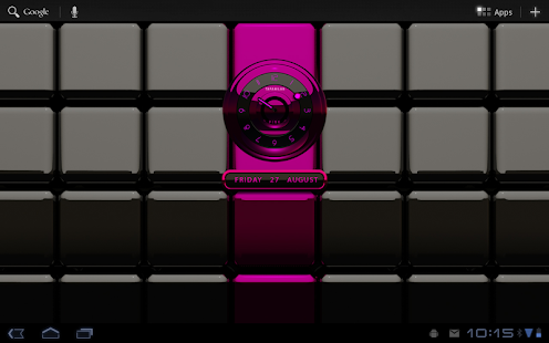 Black Pink clock widget analog Screenshots 2