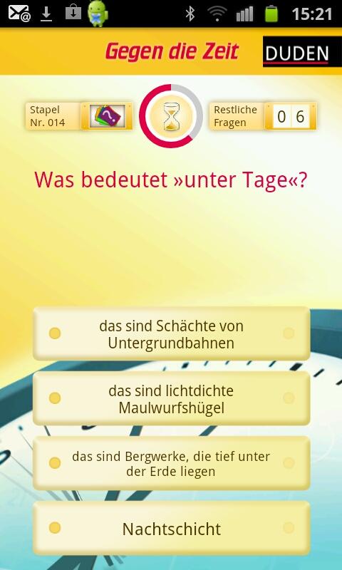 Gegen die Zeit Screen 2