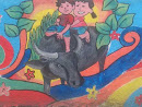 Children on Carabao Wall Art