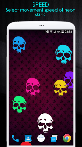 免費下載個人化APP|Neon Skulls Live Wallpaper app開箱文|APP開箱王