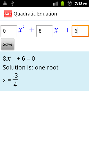 【免費教育App】Quadratic Equation AX2-APP點子