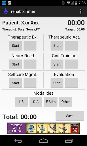 Rehab Treatment Timer Lite