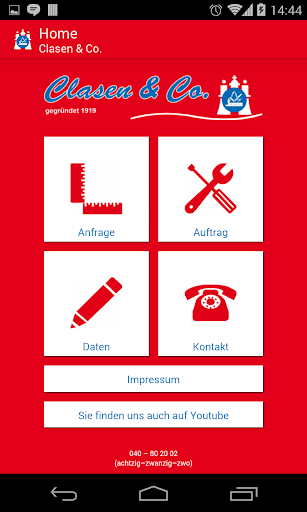 Clasen Co. Handwerker-App