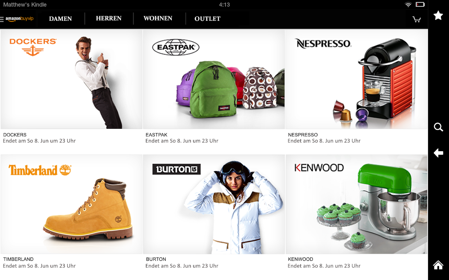   Amazon BuyVIP – Capture d'écran 