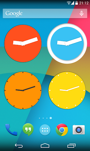 Wow KitKat Clock Widgets