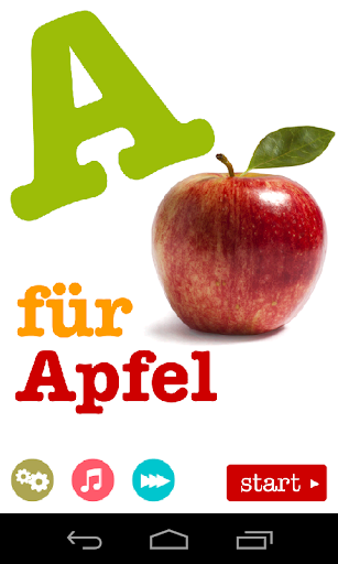 A für Apfel