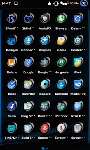 Free Dark and Blue CM12 Theme APK for Android