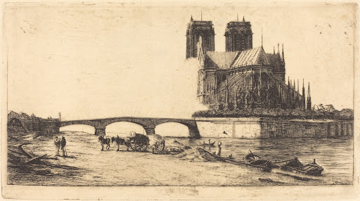 L'abside de Notre-Dame de Paris (The Apsis ofthe Cathedral of Notre-Dame, Paris)