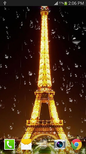 Rainy Paris Live Wallpaper PRO