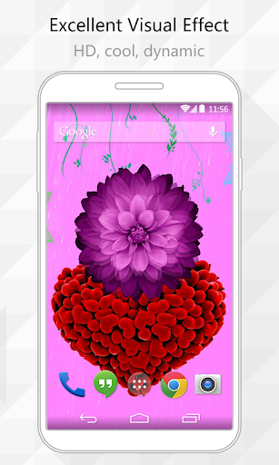 Rotate Flower Live Wallpaper