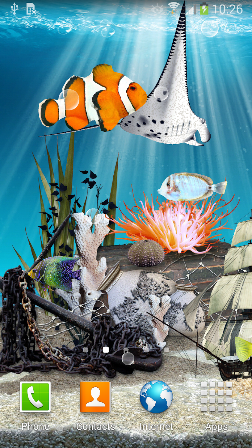3D Aquarium Live Wallpaper HD Screen 2