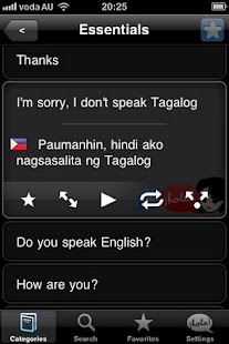 Lingopal菲律賓語，菲律賓語精簡版
