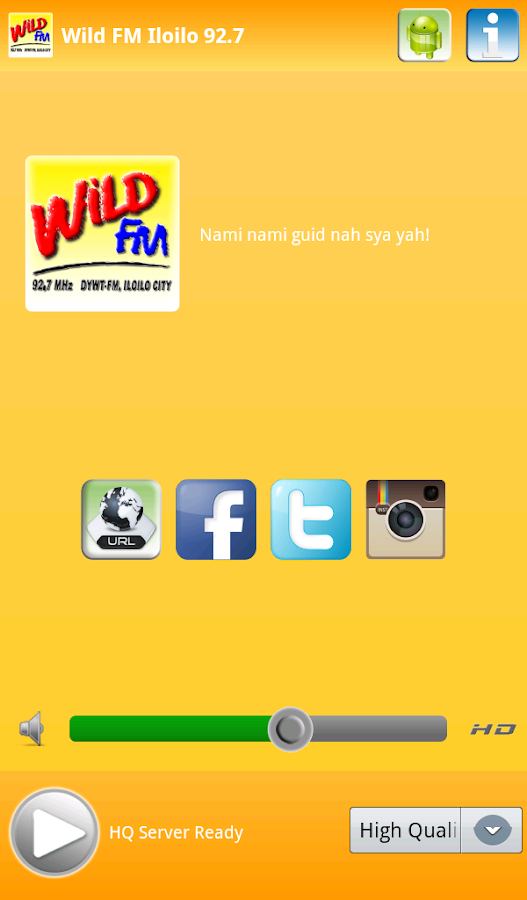 Wild FM Iloilo 92.7 MHz - screenshot