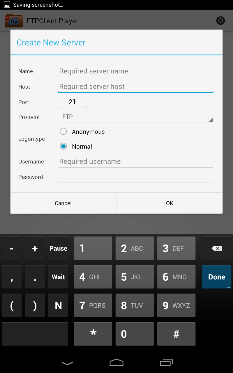 FTP Player Premium (Client) Screen 2