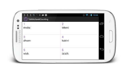 Talk Mohawk Counting