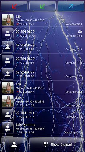 【免費個人化App】Dialer theme Thunder Glass-APP點子