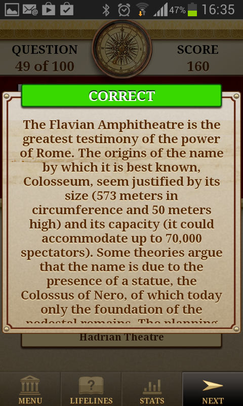 Genius World History Quiz Screen 3