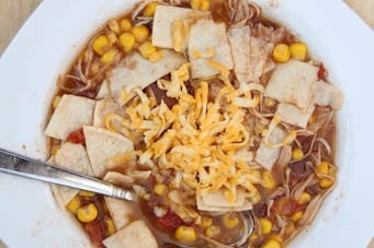 Slow Cooker Chicken Tortilla Soup