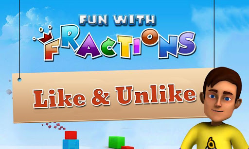 Math Fun Fractions:Like Unlike