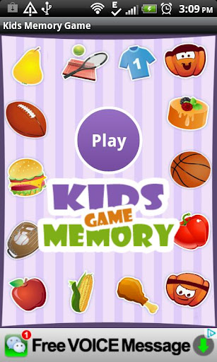 Free Kids Memory Game