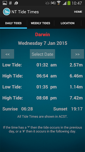 NT Tide Times