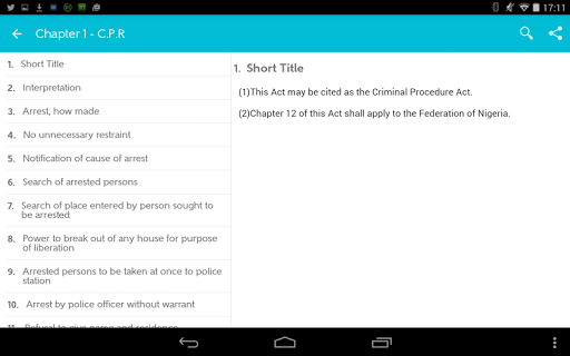 【免費書籍App】Nigeria Criminal Procedure Act-APP點子