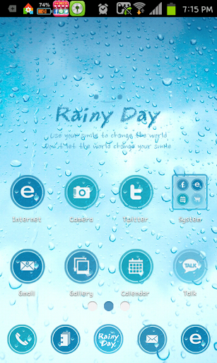 Rainyday go launcher theme