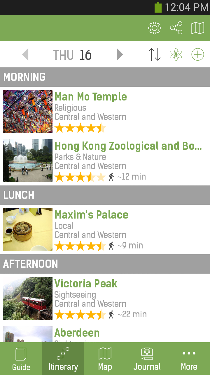 Hong Kong Travel Guide – mTrip Screen 3