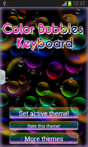 Color Bubbles Keyboard