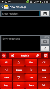 GO Keyboard Red Rose Screenshots 12