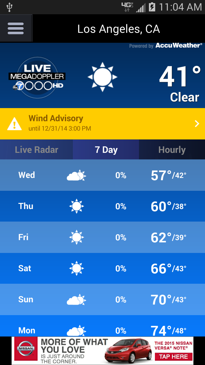 MEGADOPPLER – ABC7 LA WEATHER Screen 3