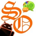 GOSMS SunsetOrange Theme -Free icon