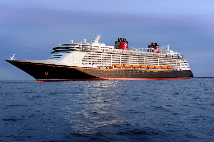 Disney Dream en route to Disney's private tropical playground of Castaway Cay in the Bahamas. 