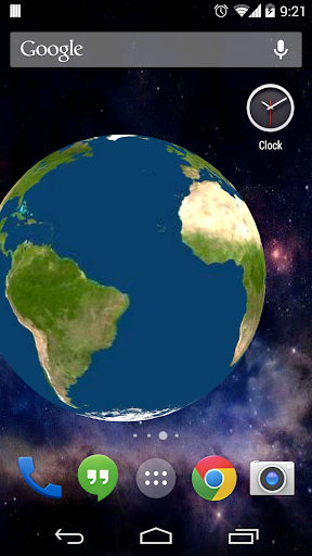 Rotating Earth 3D Wallpaper