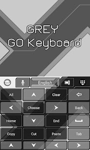 Grey GO Keyboard Theme Screenshots 1