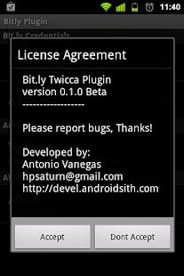 Bitly plugin for Twicca Screenshots 3