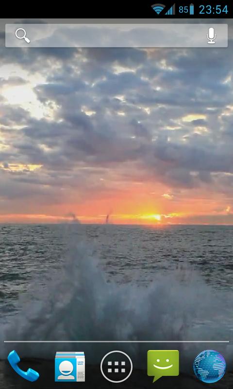 Android application Ocean Sunrise Live Wallpaper screenshort