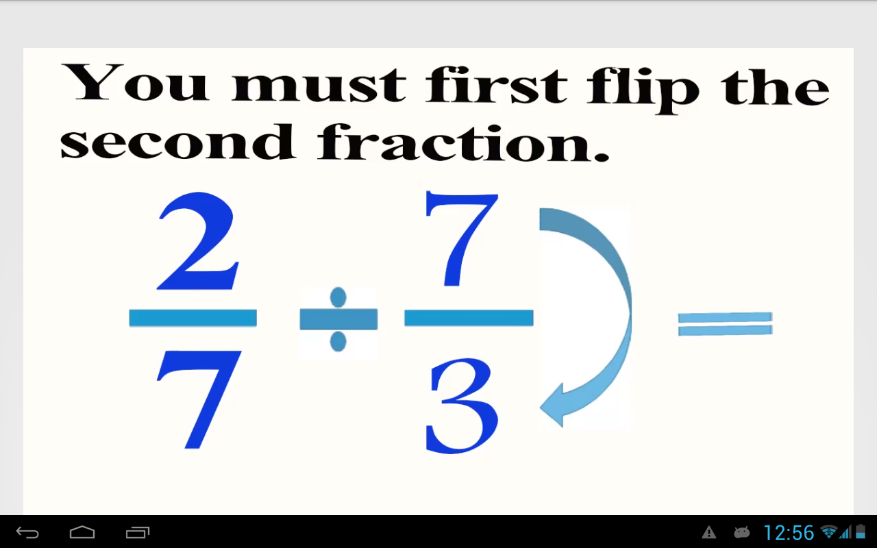 worksheet Divide Fractions dividing fractions android apps on google play screenshot