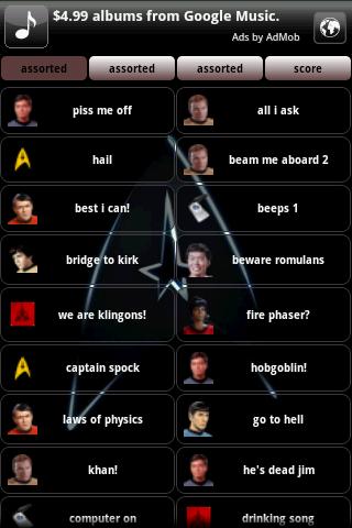 Star Trek TOS Soundboard Android app Screenshot 1
